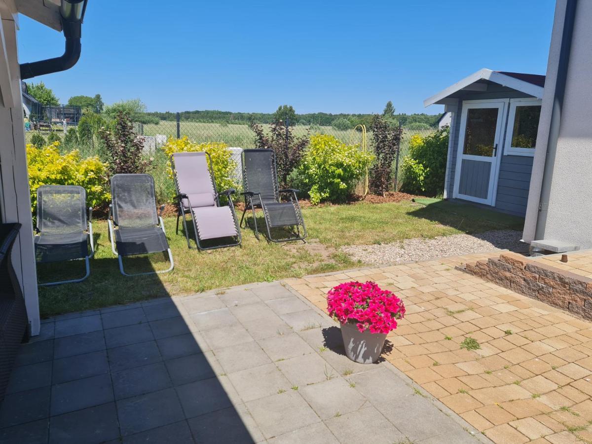 Domki Osada Kalinowa Leba Nowecin Sauna Exterior foto