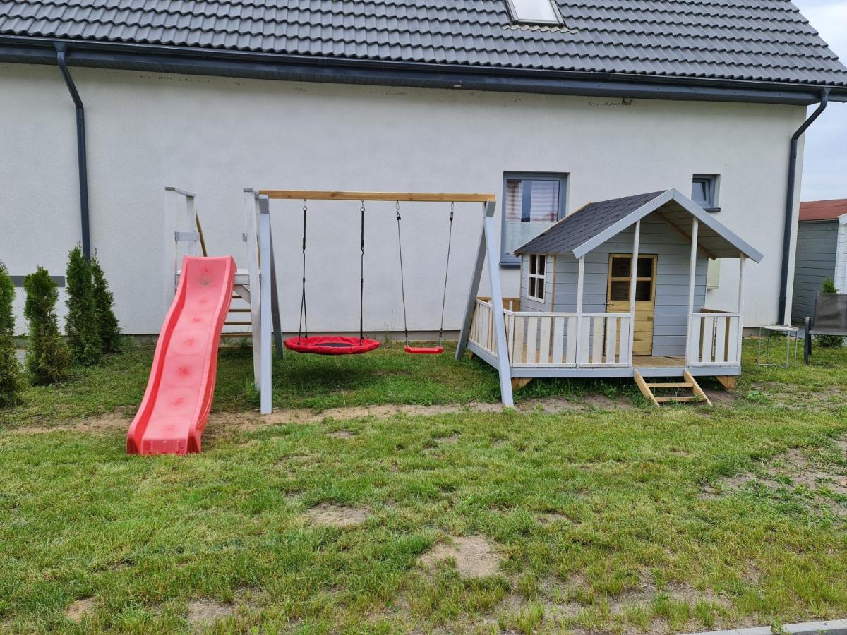Domki Osada Kalinowa Leba Nowecin Sauna Exterior foto